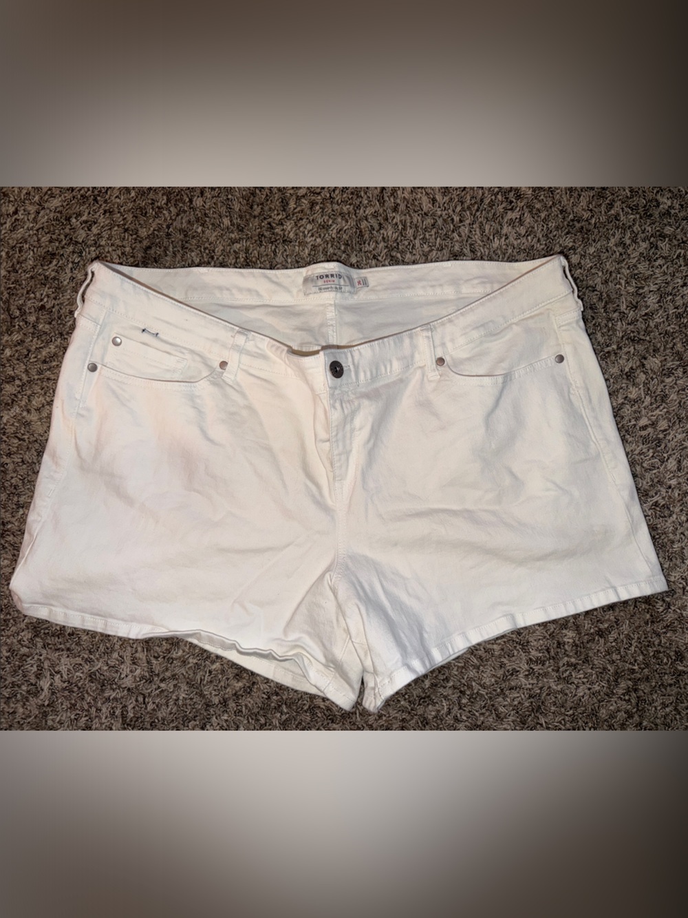 Torrid sz26 White Jean Shorts